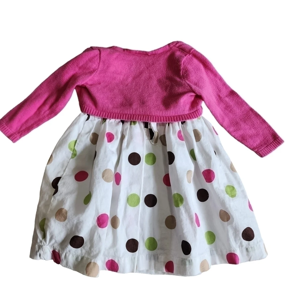 Carter's 2-piece Polka-dot Dress with Sweater - 9 mos.